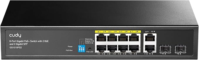 Cudy 8-port Gigabit PoE+ network switch